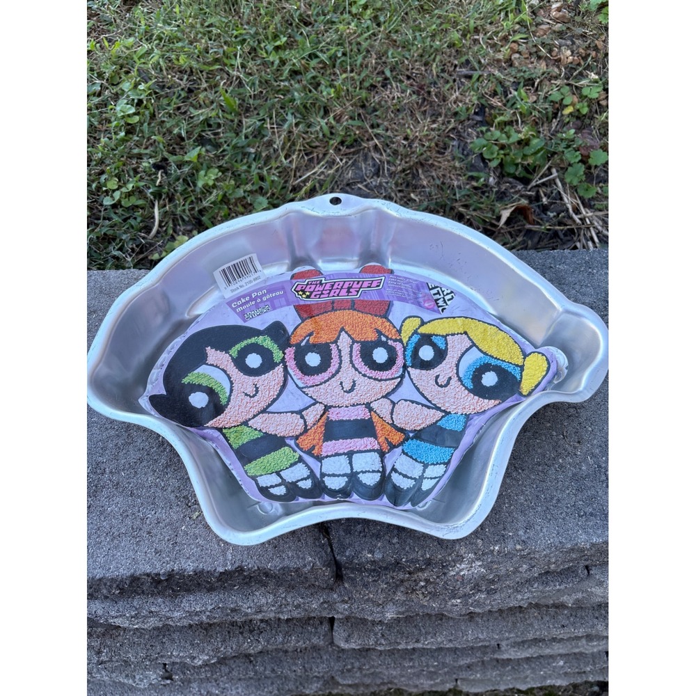 Wilton Powerpuff Girls Cake Pan Vintage 2000 Cartoon Network 2105-9902 Aluminum